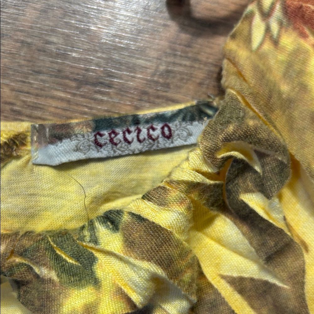 Yellow Sheer Boho Dress box 22 - Picture 2 of 5